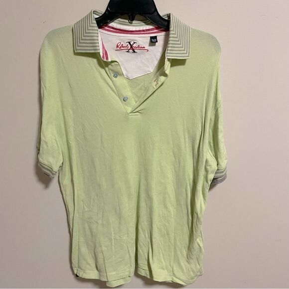 Robert Graham X Polo in Lime Yellow Green- Size XL - Picture 1 of 7